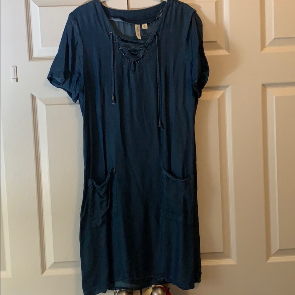 denim looking dress